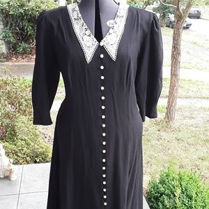 Ultra Dress New York black lace collar size 16W